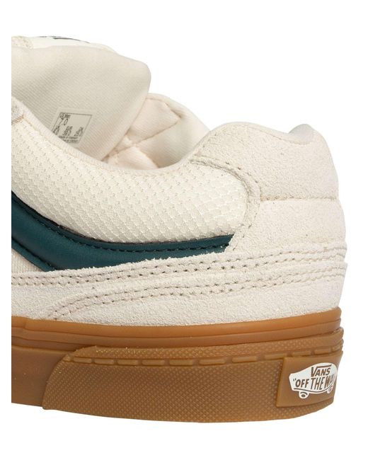 Vans White Caldrone Suede Trainers for men