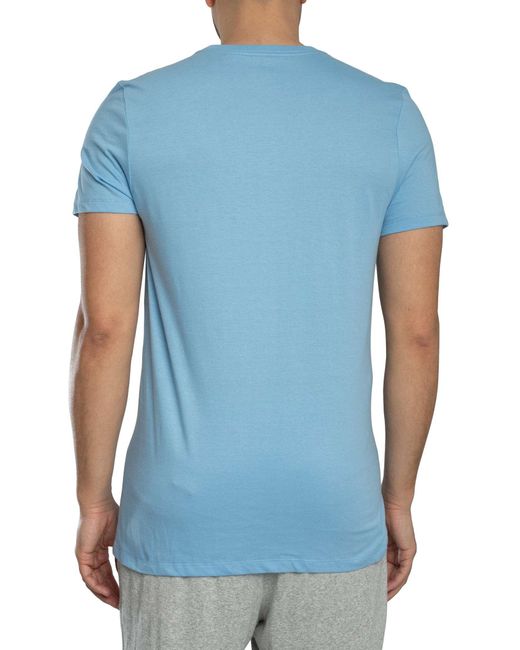 Calvin Klein Blue 3 Pack Lounge Classic T-shirt for men