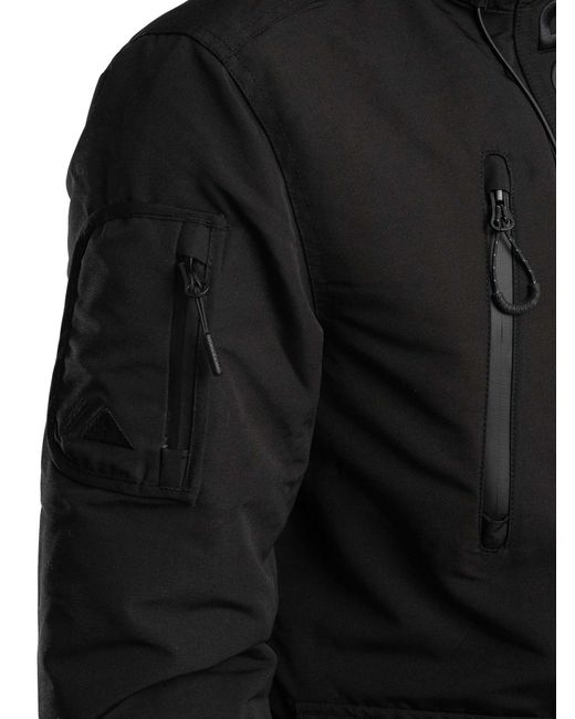 Superdry Black Ultimate Emb Windbreaker Jacket for men