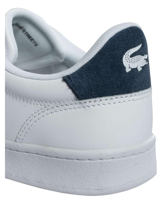 Lacoste Blue Carnaby Set 224 1 Sma Leather Trainers for men