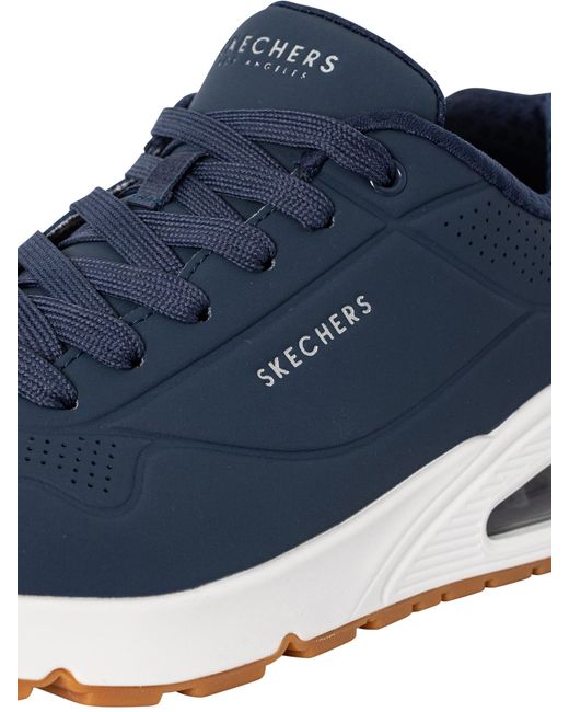 Skechers Stand On Air Trainers in Blue for Men | Lyst