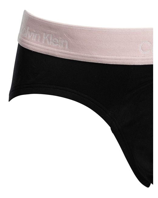 Calvin Klein Black 3 Pack Icon Hip Briefs for men