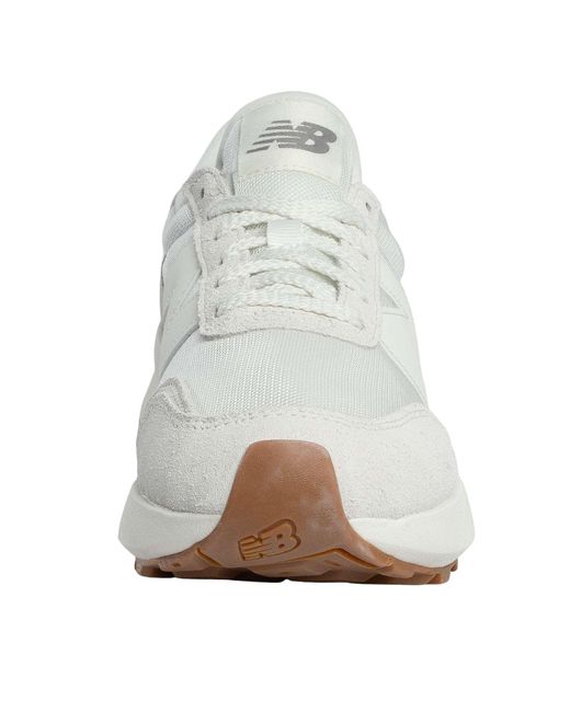 New Balance White 370 Mesh Trainers for men