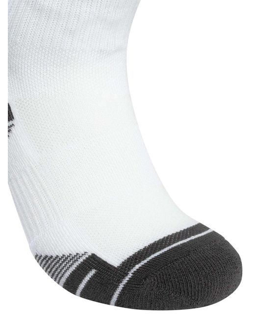 Under Armour White 3 Pack Performance Tech Crew Socks for men