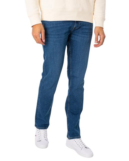 Tommy Hilfiger Blue Straight Denton Jeans for men