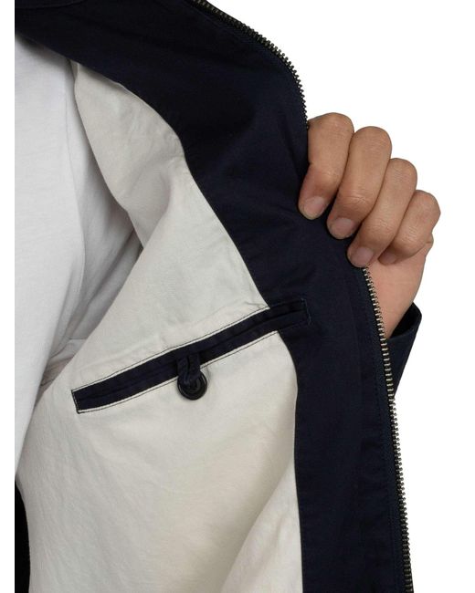 Gant Blue Cotton Windcheater Jacket for men