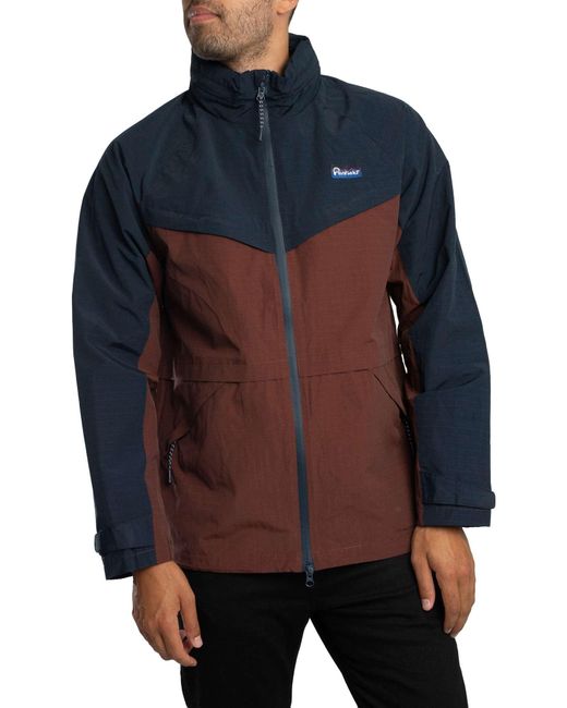 Penfield Blue Nylon Cloth Rain Jacket for men