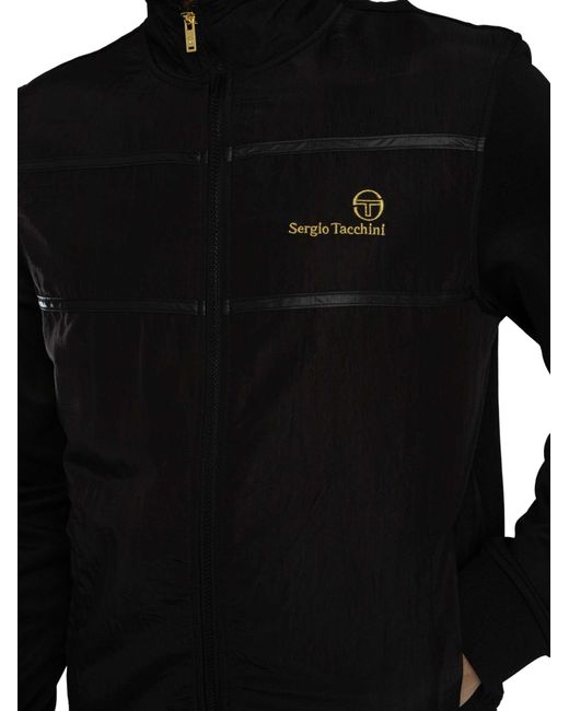 Sergio Tacchini Black Cassio Track Jacket for men