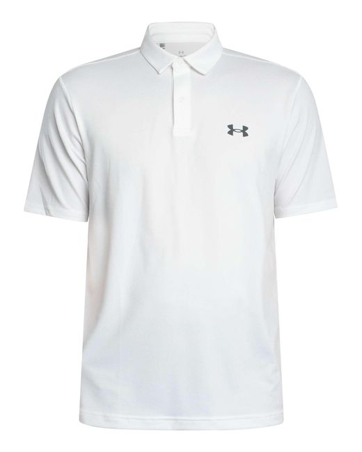 Under Armour White Matchplay Polo Shirt for men