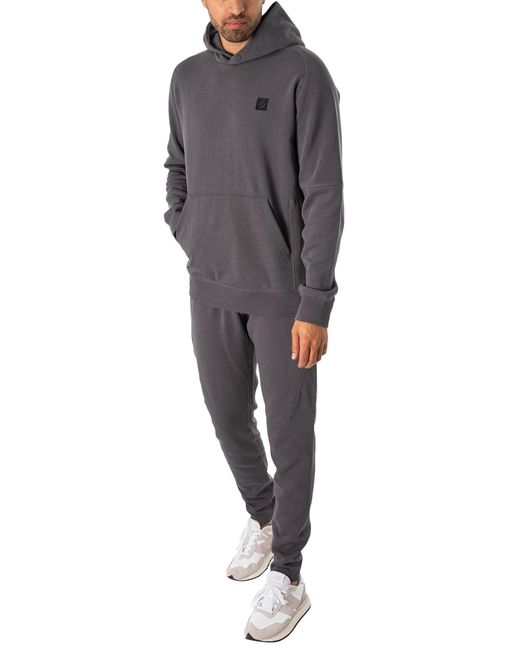 Superdry Gray Code Tech Relaxed Pullover Hoodie for men
