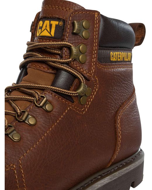 Caterpillar Brown Arlington Wide Leather Boots for men