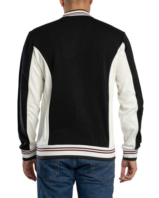 Fila Black Settanta Baseball Track Jacket for men