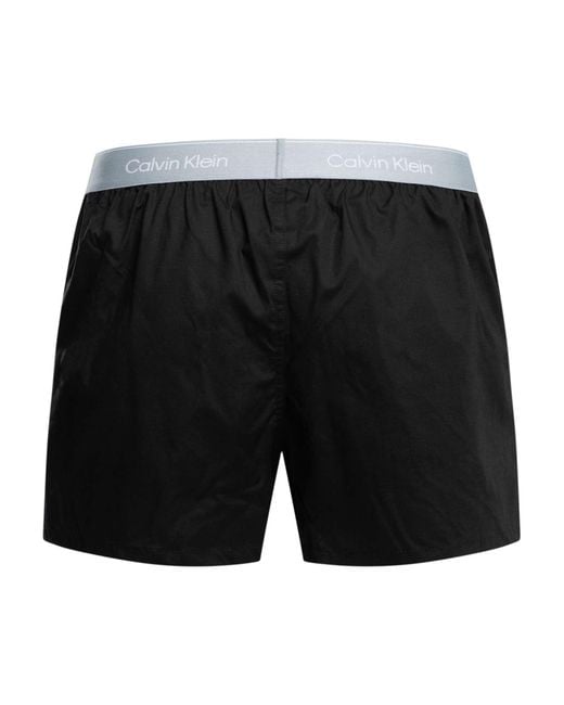 Calvin Klein Black 3 Pack Icon Slim Boxers for men