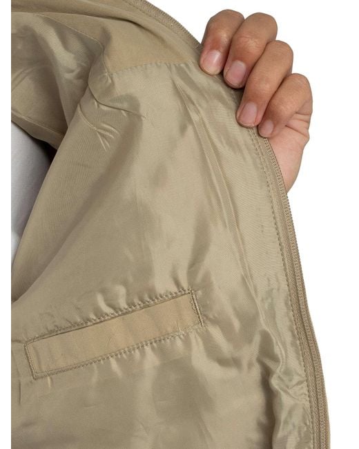 Trojan Natural Twill Badged Parka Jacket for men