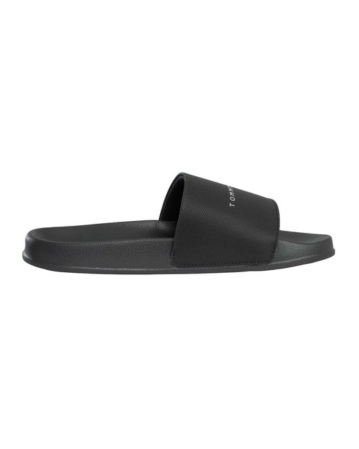 Tommy Hilfiger Black Core Pool Sliders for men