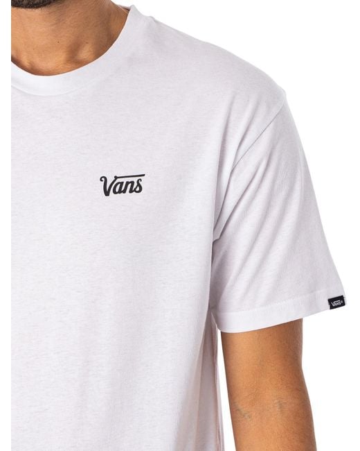 Vans White Mini Script T-shirt for men