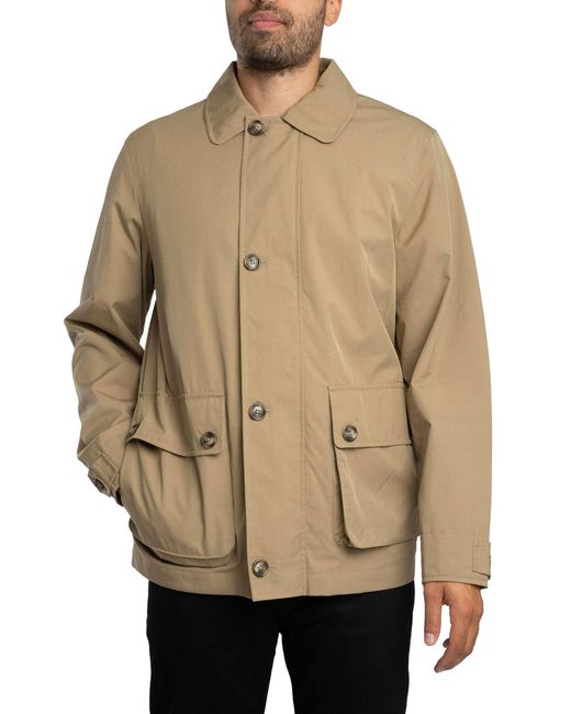 Gant Natural Cotton Blend Barn Jacket for men