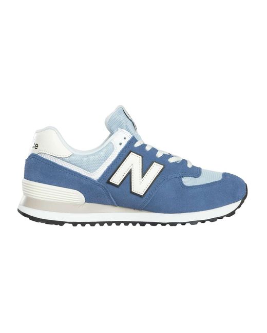 New Balance Blue 574 Suede Trainers for men