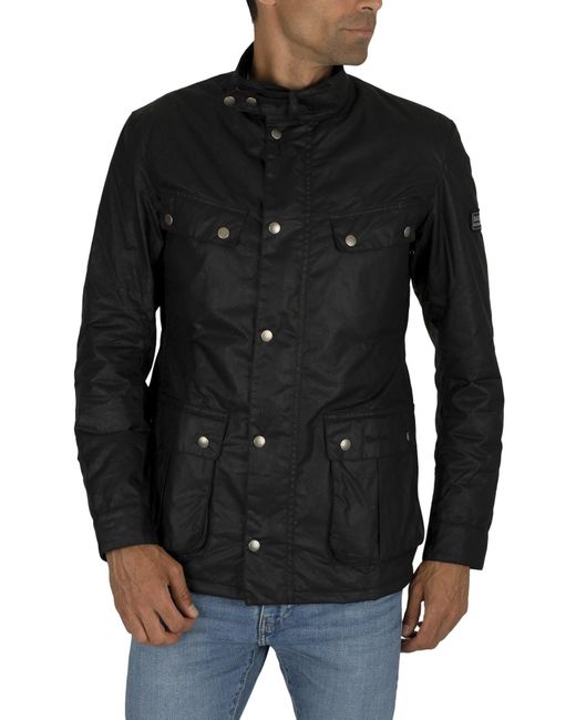 Barbour Cotton Duke Wax Jacket in Sage (Black) for Men - Save 48% - Lyst