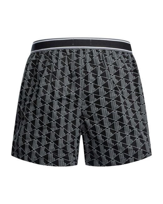 Lacoste Black 3 Pack Woven Boxers for men