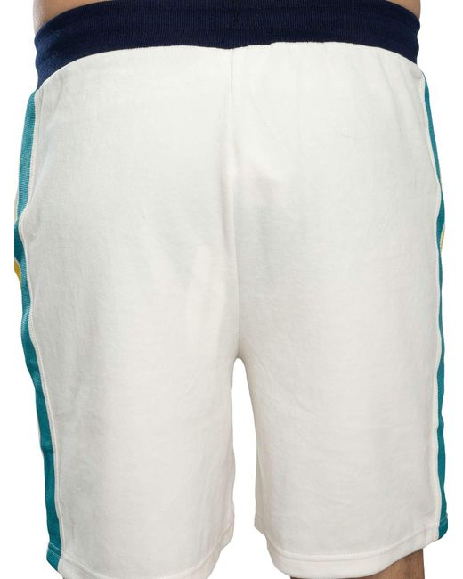 Sergio Tacchini White Monte Velour Sweat Shorts for men
