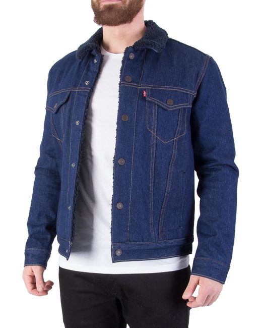 Indigo Sheep Sherpa Trucker Jacket 