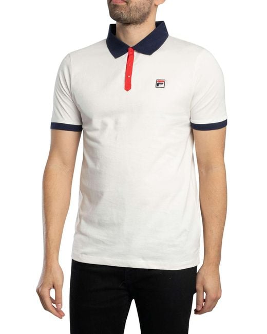 Fila White Panatta 2 Polo Shirt for men