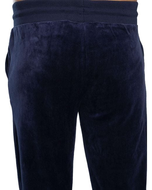 Sergio Tacchini Blue Court Velour Track Joggers for men