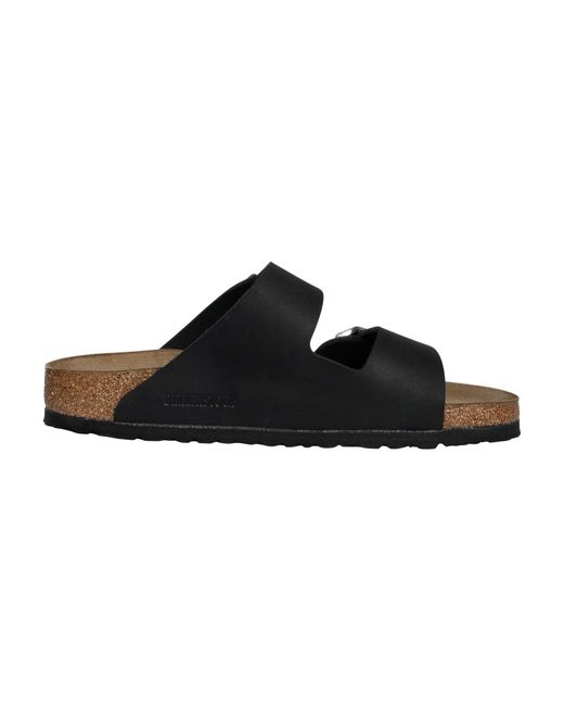 Birkenstock Black Arizona Natural Leather Oiled Sandals for men