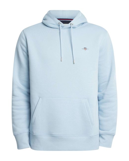 Gant Blue Regular Shield Pullover Hoodie for men