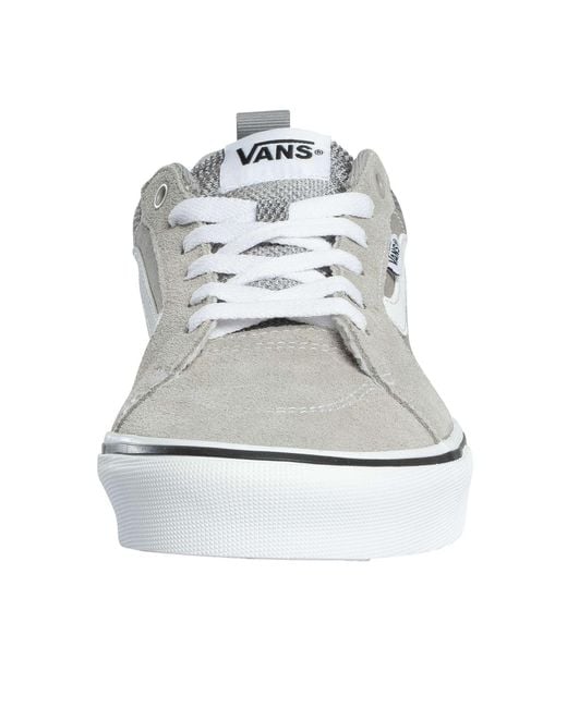 Vans White Filmore Suede Canvas Trainers for men