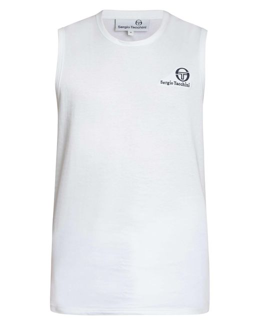 Sergio Tacchini White Sawyer Vest for men