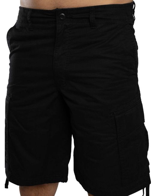 Jack & Jones Black Cole Frank Cargo Shorts for men