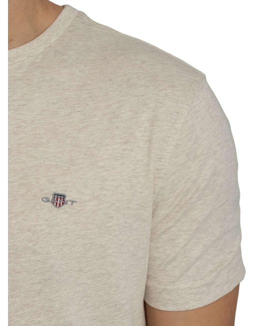 Gant White Regular Shield T-shirt for men