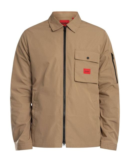 HUGO Natural Emmond Overshirt for men