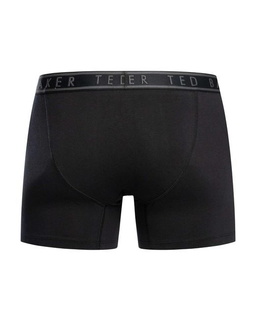 Ted Baker Black 3 Pack Boxer Briefs for men