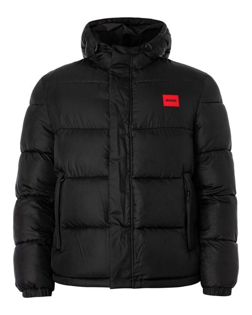 HUGO Balin2341 Puffer Jacket in Black for Men | Lyst