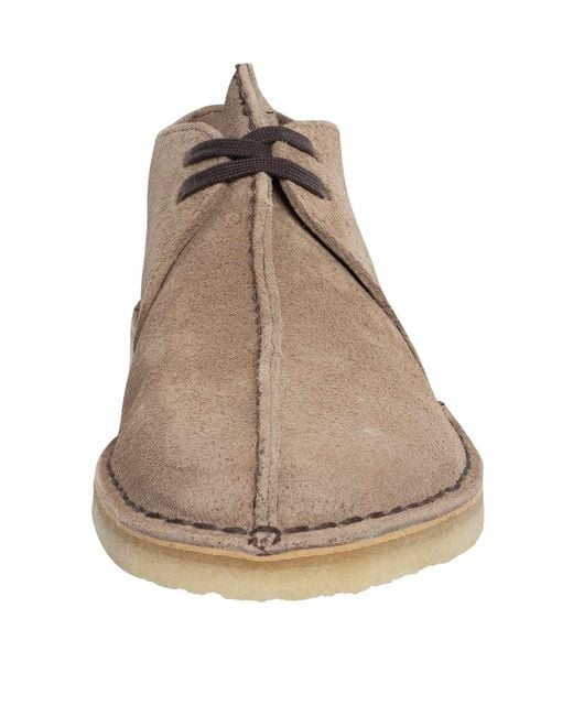 Clarks Natural Desert Trek Suede Shoes for men