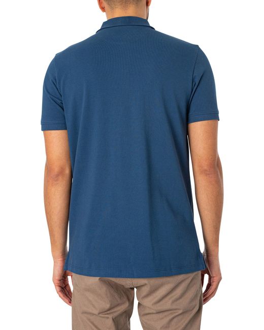 Timberland Blue Pique Polo Shirt for men