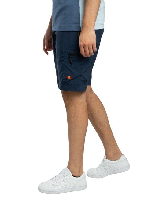 Ellesse Blue Bullseye Cargo Shorts for men