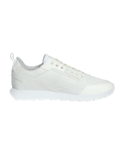 HUGO White Icelin Runner Trainers for men