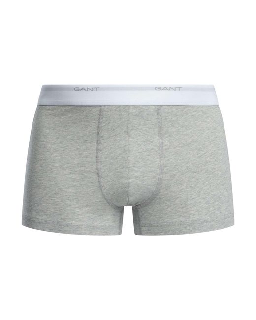 Gant Gray 3 Pack Core Trunks for men