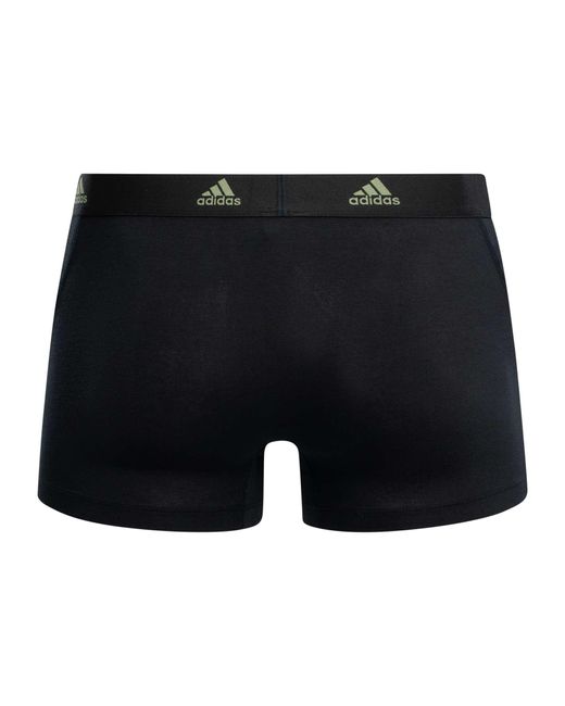 Adidas Green 3 Pack Active Flex Cotton Trunks for men