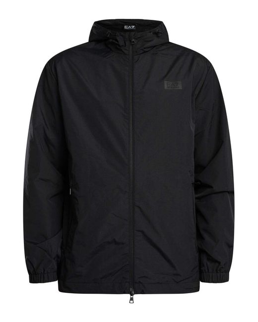 EA7 Blue Back Box Logo Jacket for men
