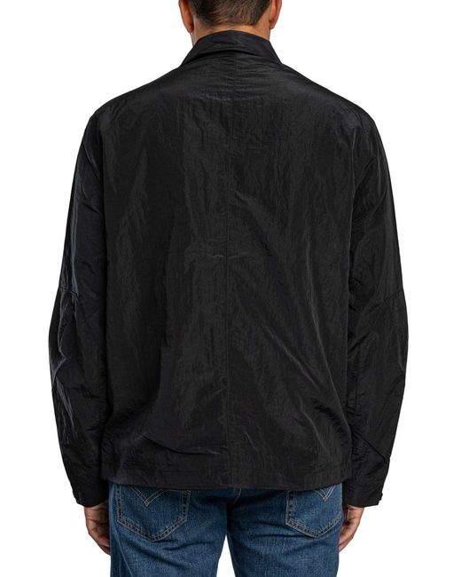 Lyle & Scott Black 4 Pocket Blouson Jacket for men