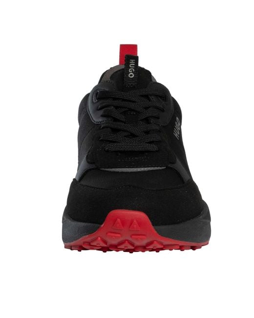 HUGO Black Kane Runner Trainers for men
