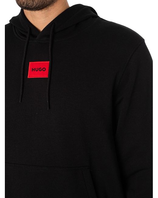 HUGO Black Daratschi214 Pullover Hoodie for men