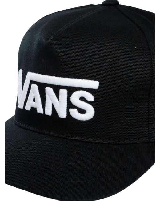 Vans Black Drop V Logo Cap for men