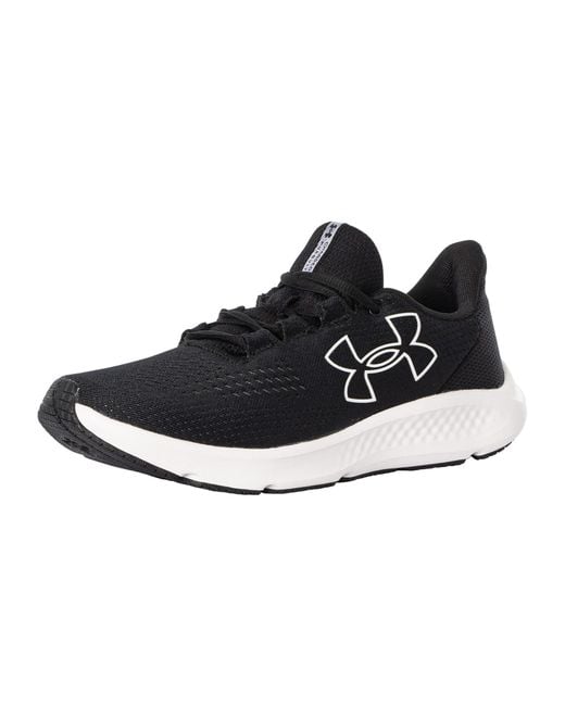 Under Armour Black Charged Pursuit 3 Big Logo Running Shoes for men