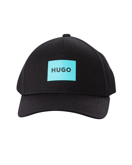 HUGO Black Jude Logo Baseball Cap for men